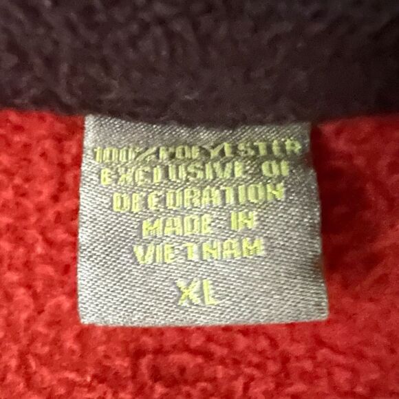 Izod PerformX Ratio Mens Red/Paprika Fleece Zipper Jacket Size XL - Picture 5 of 7